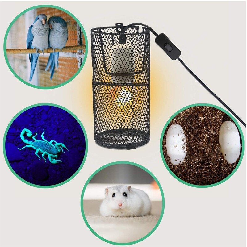BENE Heizung Schutz lampe Schatten, Gittergewebe Reptilien Zubehör anzug für Schildkröte Eidechsen Frösche KüKen, Grübler, Amphibien Terrarium