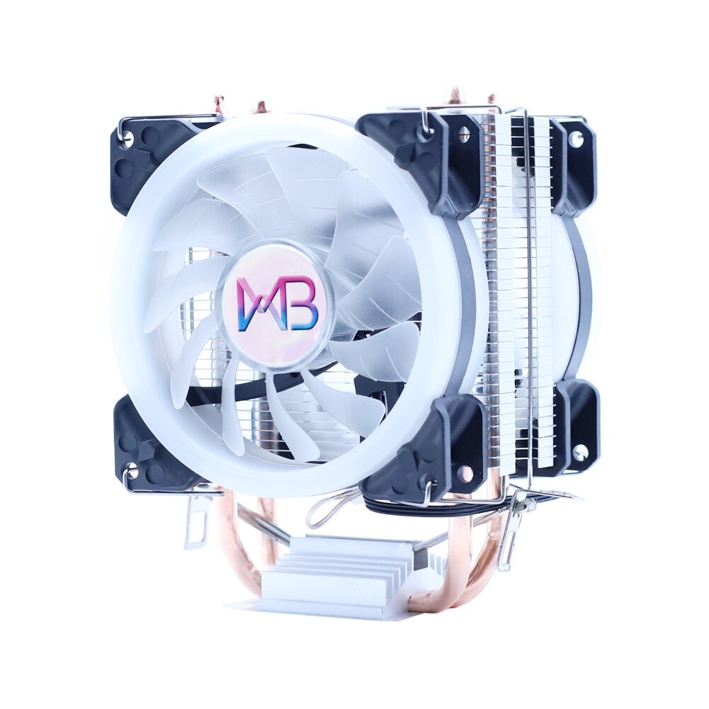 Wovibo Cpu Cooler Cooling Fan 3PIN 4Pin Ventilador Stille Voor Intel 775 1150 1151 1155 1200 1366 X79 X99 AM3 AM4 Radiator
