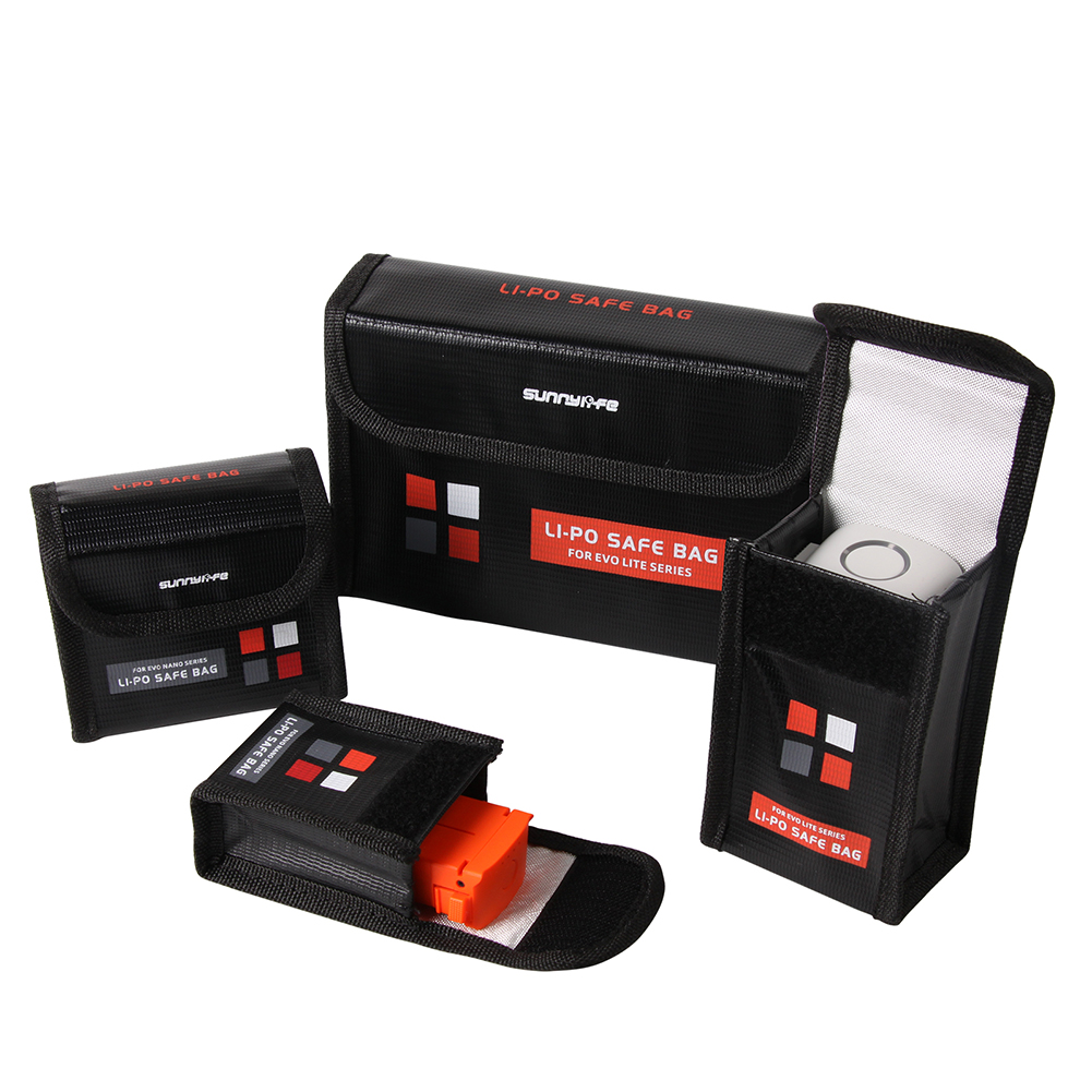 Lithium Battery Safe Bag For EVO Nano/Lite Series Protective Case Storage Bag Explosion-proof Transport Safety Protector Cover