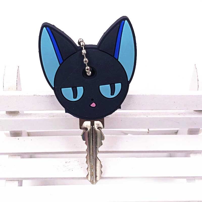 Leuke Cartoon Siliconen Beschermende Key Case Cover Voor Sleutel Controle Stofkap Houder Animatie Cijfers Key Hanger Sleutelhouder: 8