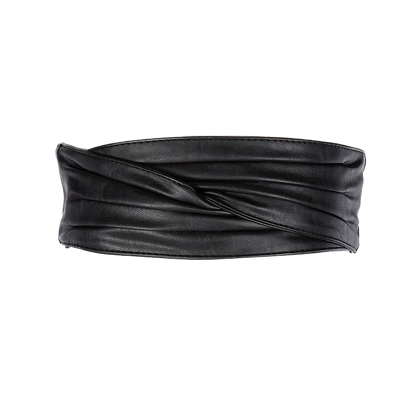 Cintos largos para mulheres, cintura, vestido decorativo com saia, corpo-shaping, cáqui, preto, estilista elegante, luxo, novo: Preto