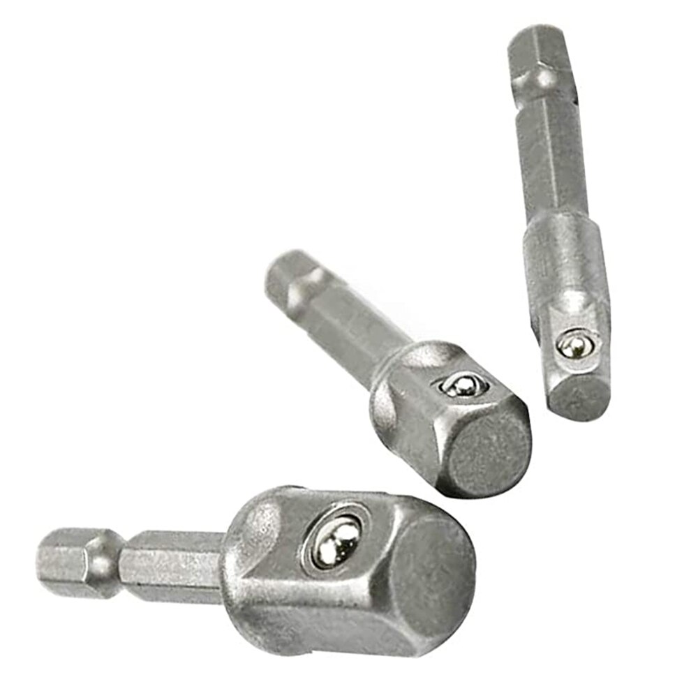3 kpl kuusiovarsi jakoavaimen käyttö sähköpora hylsy poran sovitin hylsy jatkoporanterä adapteri 1/4 " 3/8 " 1/2 " ruuvimeisseli työkalut
