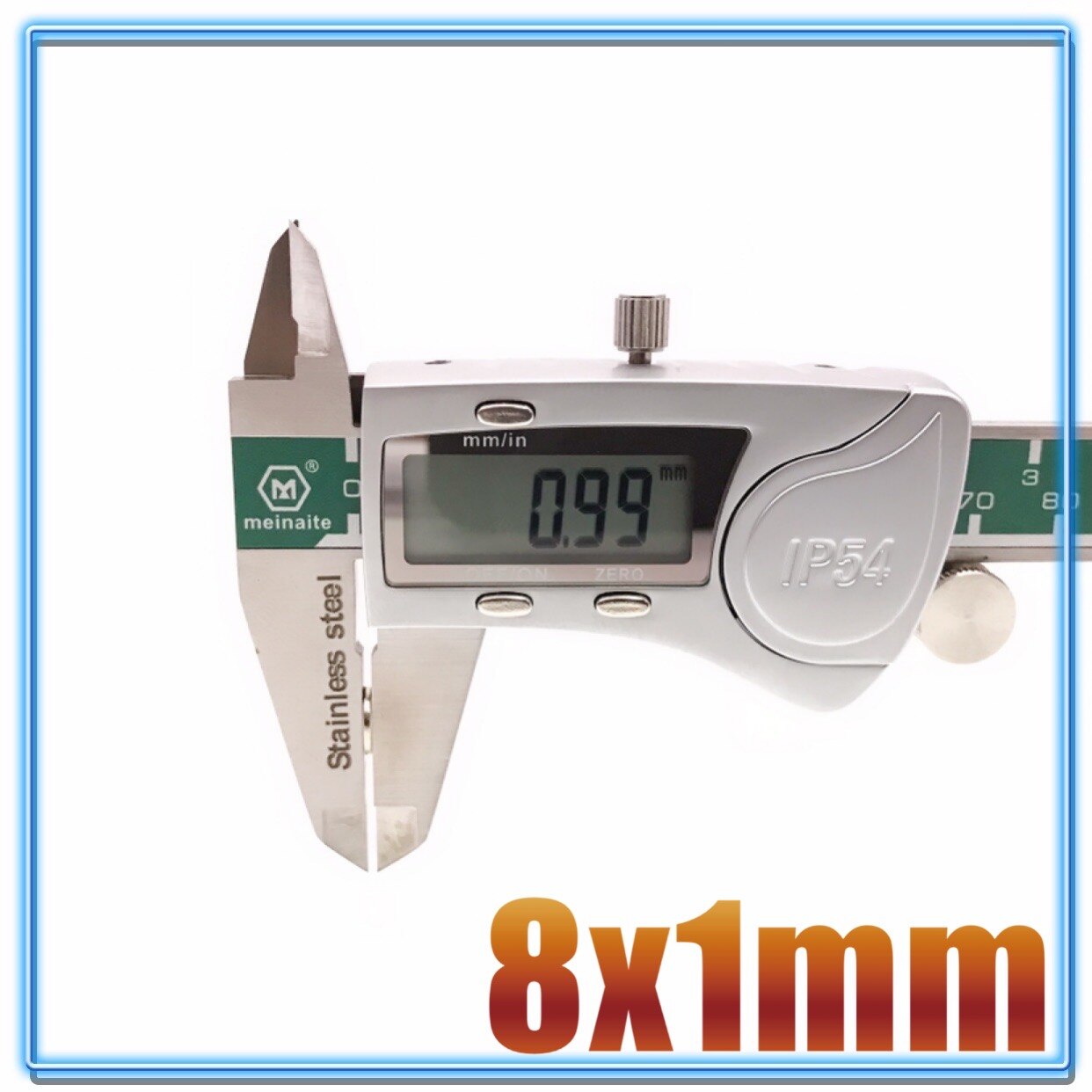 Disques magnétiques permanents Super puissants N35 en néodyme, 8x1mm, lot de 10/50/100/200/500 pièces