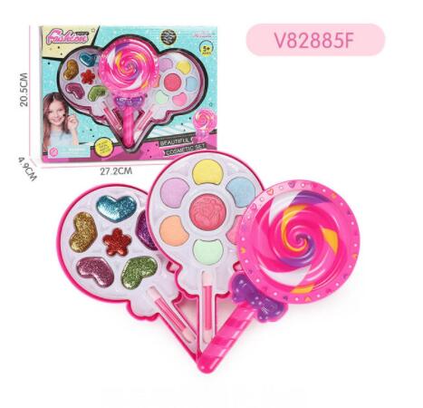 Girls Makeup Toy Safe Kids Cosmetics Make up Set Washable Beauty Makeup Box Baby Toys for Girls Birthday Pretend Play: K