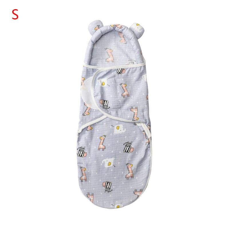 Bébé coton lange d'emmaillotage doux couverture de couchage -né respirant réglable sac de nuit pour garçons filles: S5