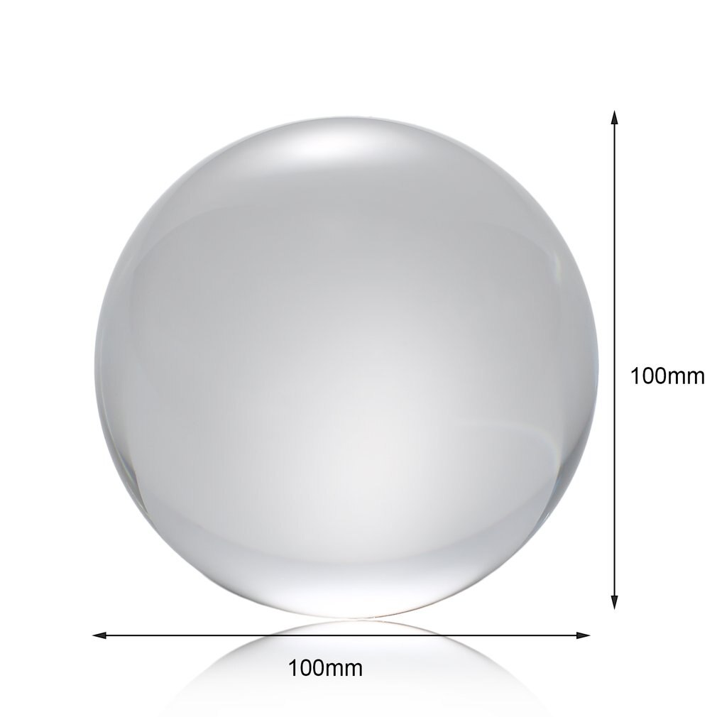 50mm/80mm/100mm Household Crystal Ball Quartz Glass Transparent Ball Spheres Feng Shui Glass Ball Miniatures Ornaments