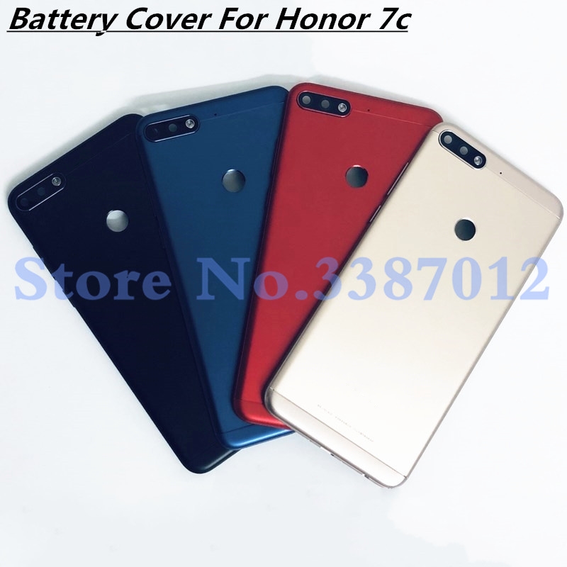 Back Battery Cover Door Housing Case + Camera Lens + LCD Front Frame for Huawei Honor 7C Pro