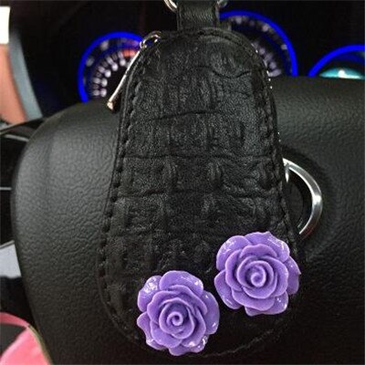 Bolsa borboleta com strass feminina, bolsa para chaves de carro rosa preto escolher 2019 moda coreana: black two flower