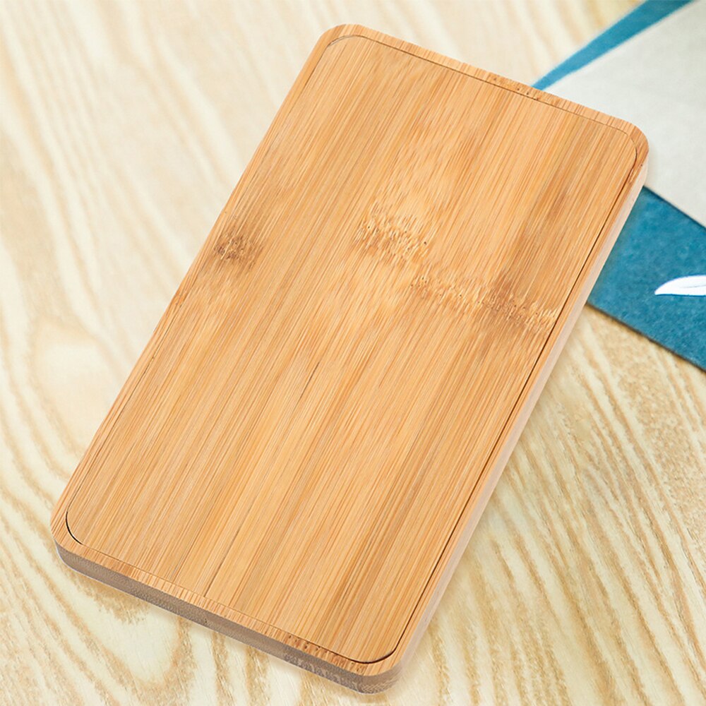 Desktop Bamboo Calculator Counter 12 Digits Display Solar Energy & Button Battery Dual Powered Eco-friendly Calculating Tool