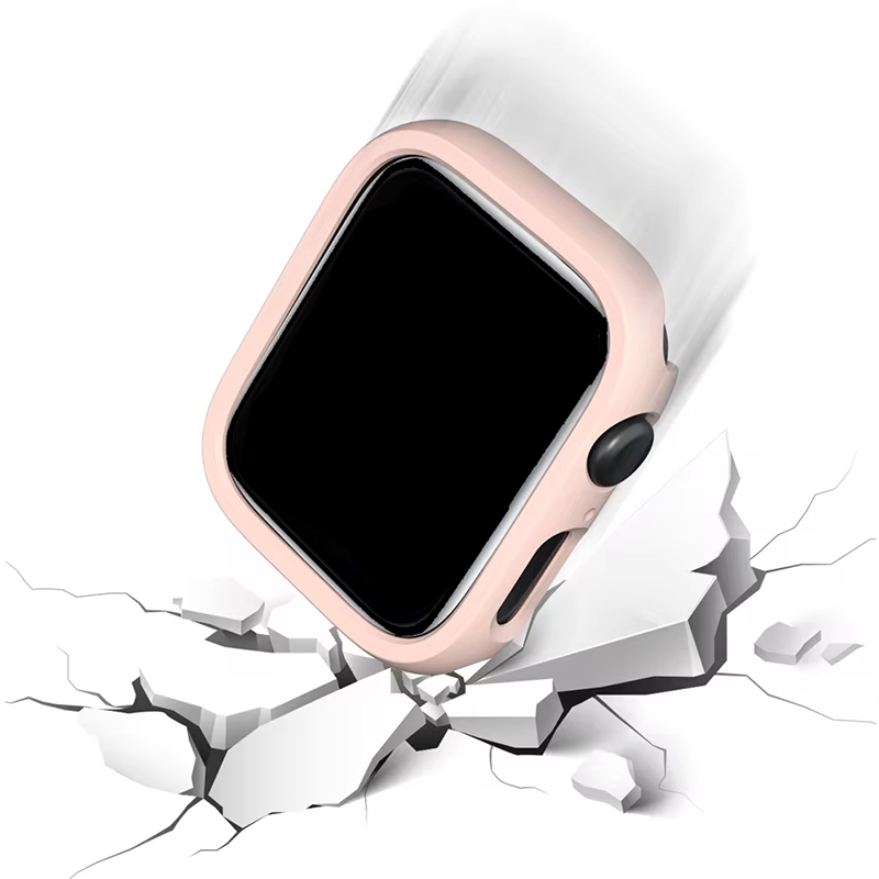 Matte Case For Apple Watch 44mm 40mm 41mm 45mm Hollow out Screen Protector PC Frame Cover apple watch Series 9 8 7 6 5 4 se