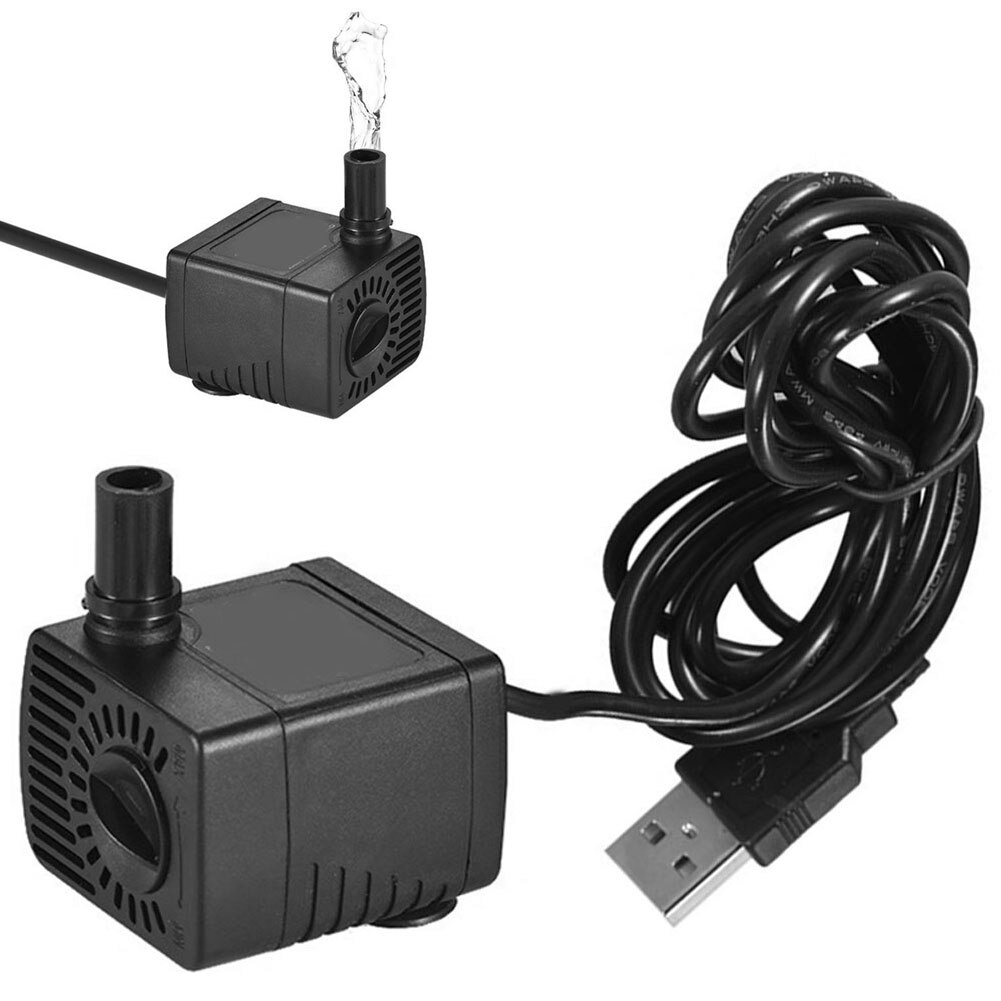 Mini pompe à eau 12V cc, USB 5V, Mini débit, étanche, sans balais, Submersible, régulation à 4 vitesses