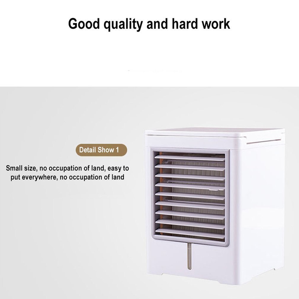 Touch Screen Mini Air Cooler Portable Desktop Usb Cold Fan Small Water Cooled Air Conditioning Fan Household