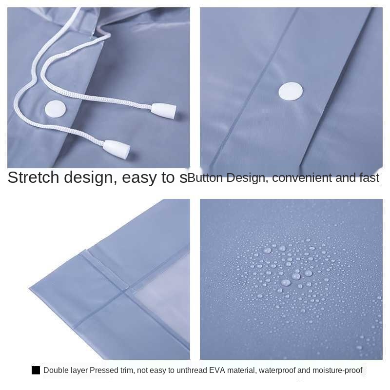 Poncho Long imperméable à capuche pour femme, imperméable, imperméable, pour adulte