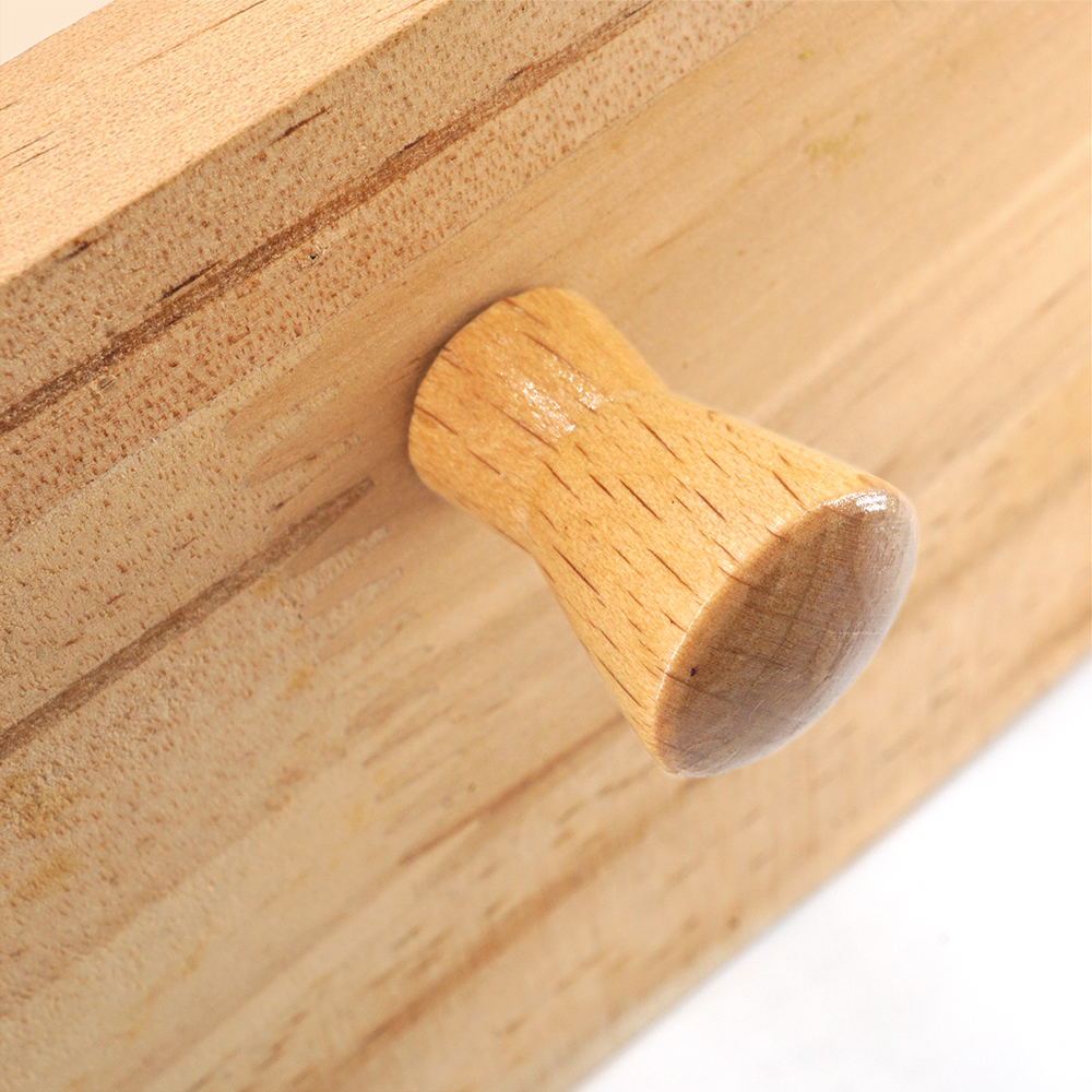 Mini houten knop kast kledingkast lade meubilair ronde handgreep 16,5 mm diameter