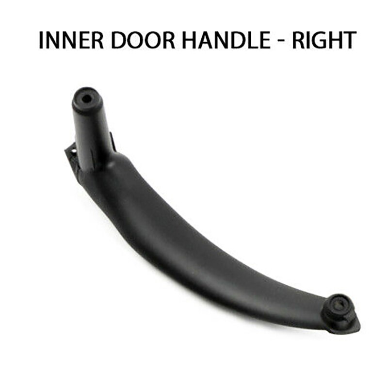 Reposabrazos para puerta interior de coche, cubierta embellecedora de tirar, gris, marrón, negro, Beige, para BMW E70, X5, E71, E72, X6, 2006: Right Black