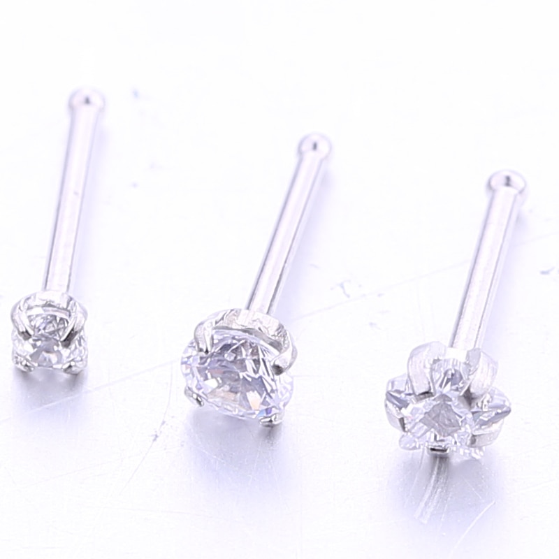 2-5PCS/PACK 20G Nose Studs Rings Silver Gold Body Piercing jewelry Small Earrings For Women Gilrs