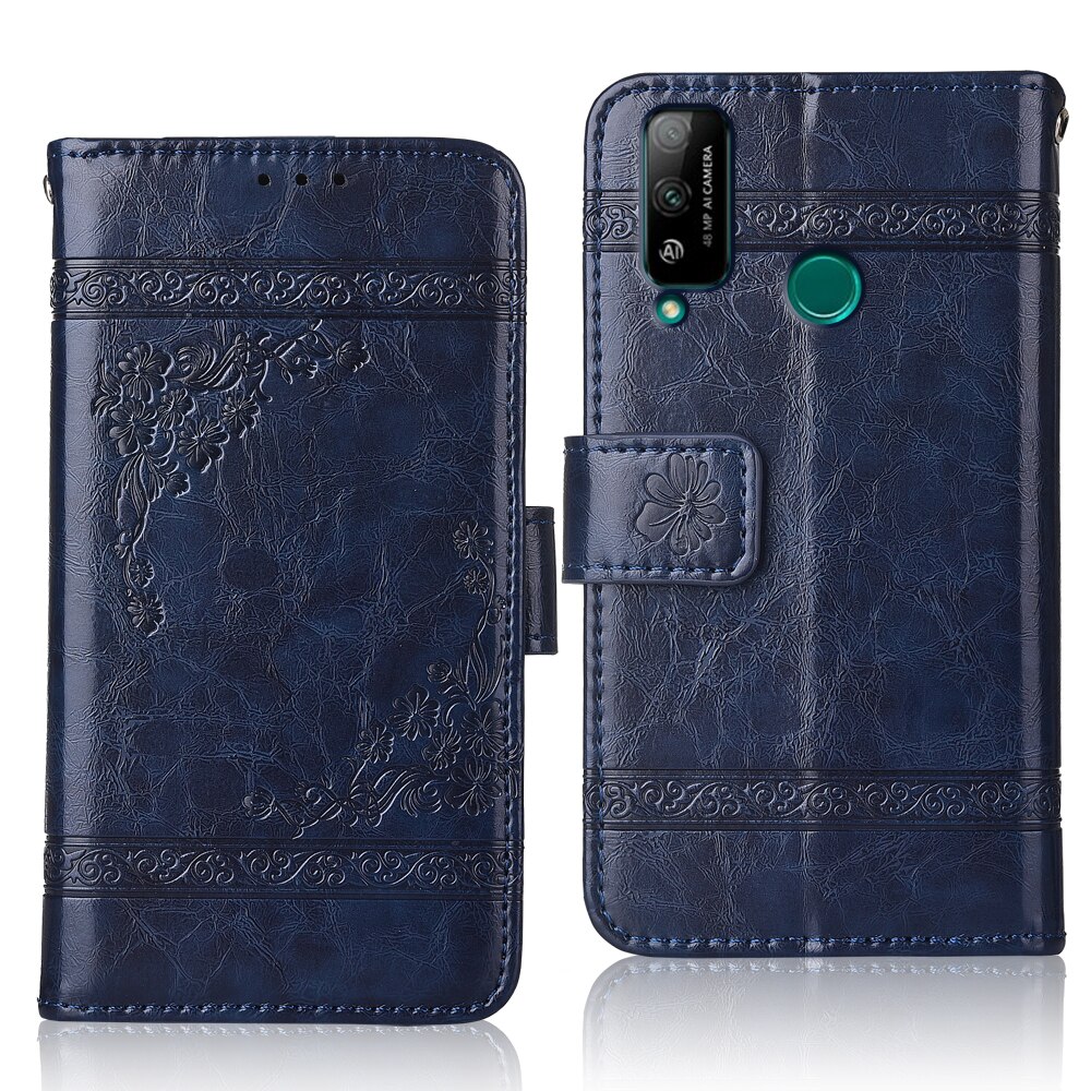 Book Case On Huawei Honor Play 4T 4 T Cover Huawei Play 4T Wallet Leather Case For Huawei Honor Play 4T Cover Phone Bag: oil-Blue