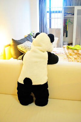 Pudcoco Newborn Baby Boys Girls Panda One Piece Long Sleeve Cotton Rompers Clothing Set Long Sleeve O-Neck