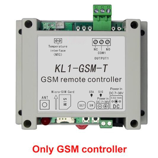 Smart GSM Relay Controller Temperature Sensor SMS Call Remote Control Home Automation Power Switch Gate Opener Water Pump: controller