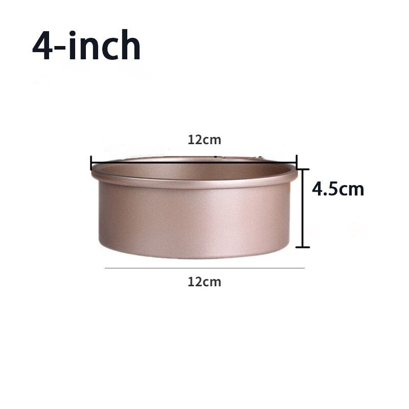 Round Cheese cake Pan 6-Inch &amp; 8-Inch &amp; 10-Inch cylinder-shaped with Removable Bottom Non-Stick Bakeware Cake mold Cake mould: 4-inch