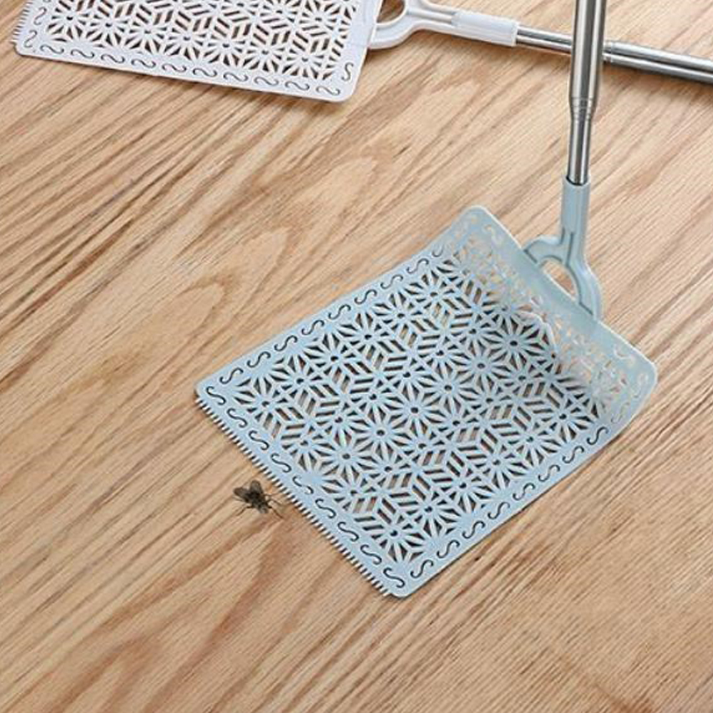 Matamoscas casero Flexible extensible portátil tipo Manual de jardín de PE con mango largo Swat verano Anti insectos Control de plagas