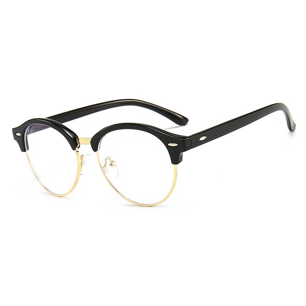 Anti Blue Light Reading Glasses glass Frames Women men Trend Style Brand Optical computer glasses with original box: glossy black
