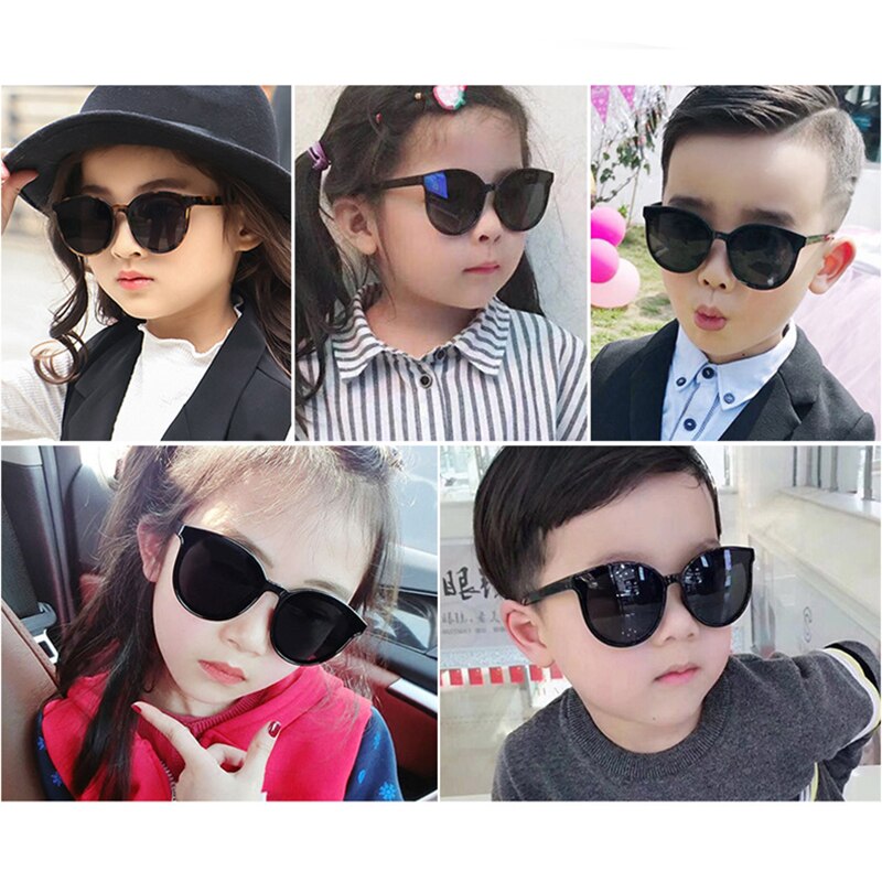 Gafas de sol sólidas para niños pequeños, lentes de sol a la , para playa, accesorios de protección al aire libre