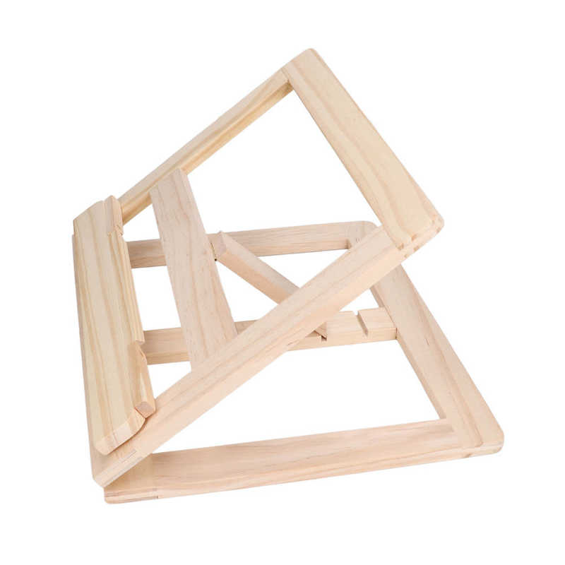 Wood Book Holder Wooden Reading Stand DIY for Documents for Tablet