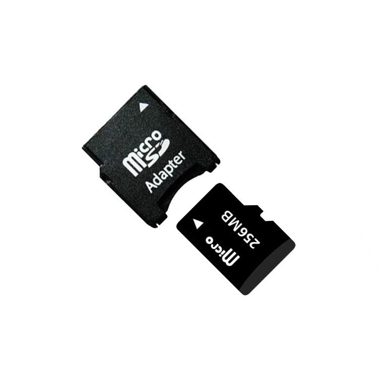 64MB 128MB 256MB 512MB 1GB 2GB Micro Card+TF Card To MiniSD Card Adapter For Old Cellphone: 256MB