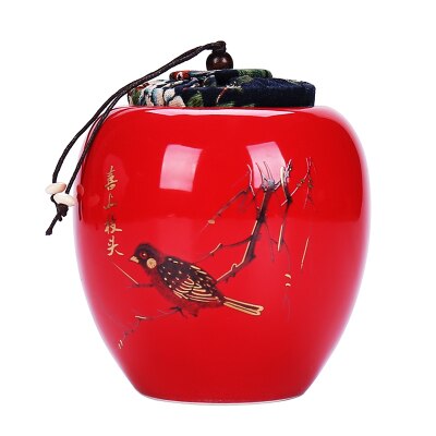 Jar Reizen Huishouden Koffie Opbergdoos Fles Bus Seal Craft Klassieke Thee Caddy Organisator Mini Snoep Keramiek Tin