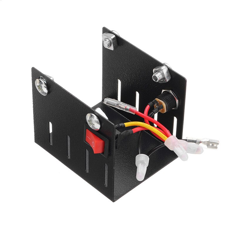 2 peças de metal capa com botão interruptor placa de aço pulverizado para torno máquina ferramenta mini torno mecânico torno torno torno torno cnc fresadora