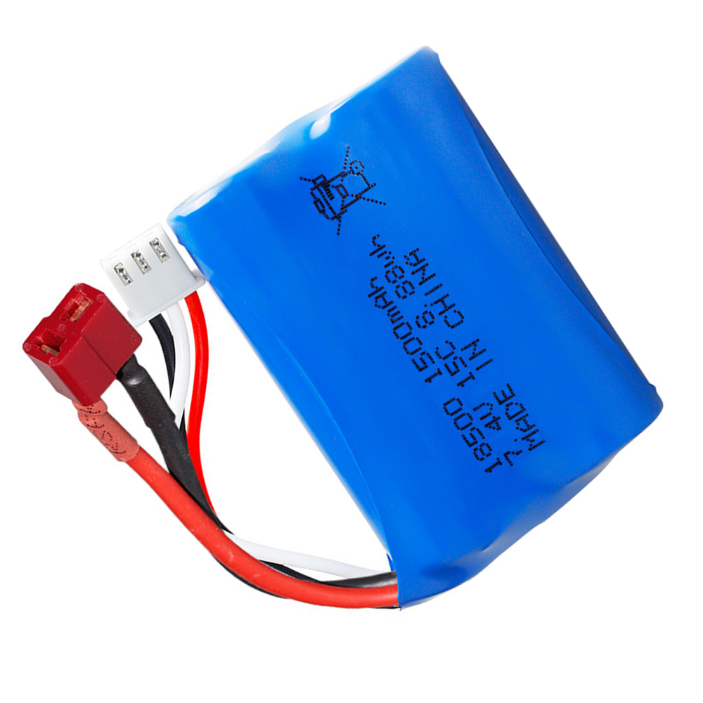 7,4 V 1500 mAh 18500 Li-Ionen-Akku mit Ladegerät für HBX 16889 16889A 16890 16890A SG1601 SG1602 1/16 4WD R/C LKW-Ersatzteile