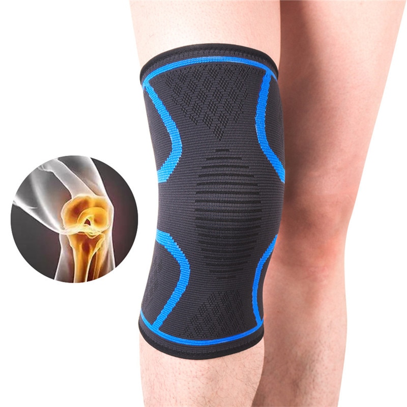 Sport Kompression Knie Brace Unterstützung Pad Schutz Arthritis Schmerzen Gym Protector Gestrickte Nylon Sport Kneepads Einzigen