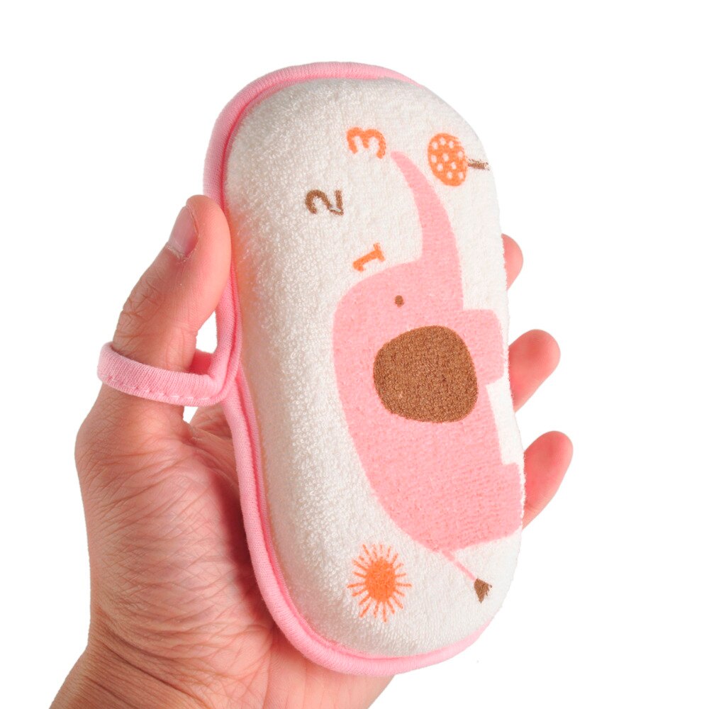 Komfortable bløde badebørster håndklædetilbehør spædbarn bruser vandhane svamp bomuld gnidning kropsvask barn børste bad gnidning