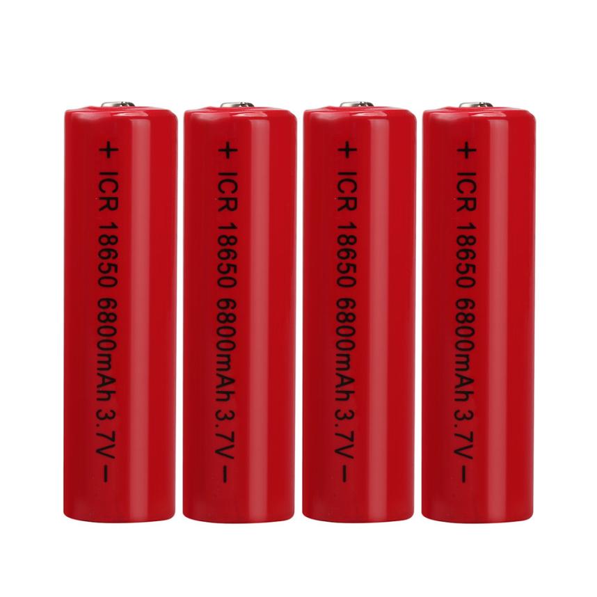 4 STKS 3.7 V 6800 mAH Oplaadbare Li 18650 Batterij Voor Zaklamp Zaklamp 17Jul24