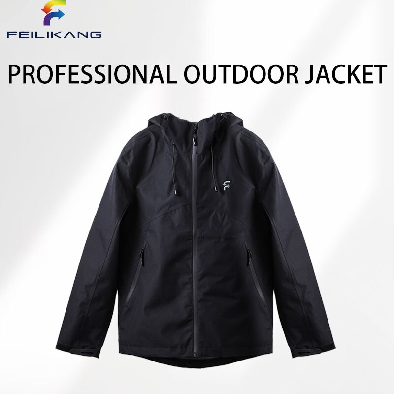 Outdoor Windbreaker Hiking Jacket Camping Sports Waterproof Clothes Sun-Protective with Hooded Adventure Breathable Quick Dry