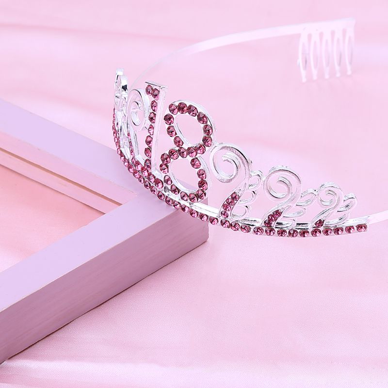 Brudkrona Strass - Högkvalitativ Tiara för 18-årskalas och Bröllop