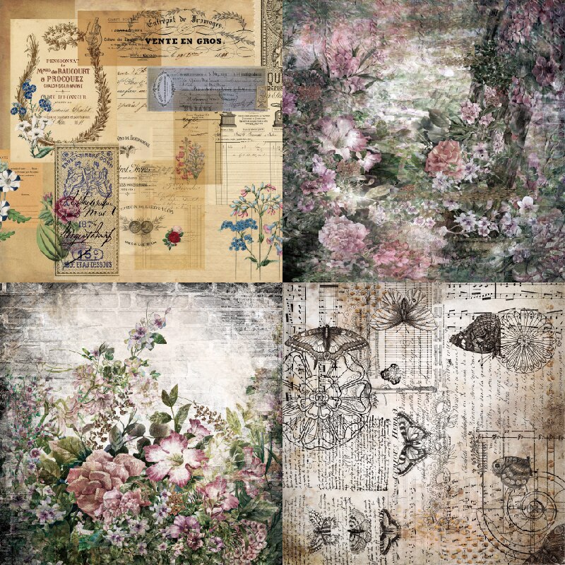 Panalisacraft 24 Vel 6 &quot;X6&quot; Vintage Patroon Papier Pad Scrapbooking Papier Pack Handgemaakte Ambachtelijke Papier Ambachtelijke Achtergrond Pad