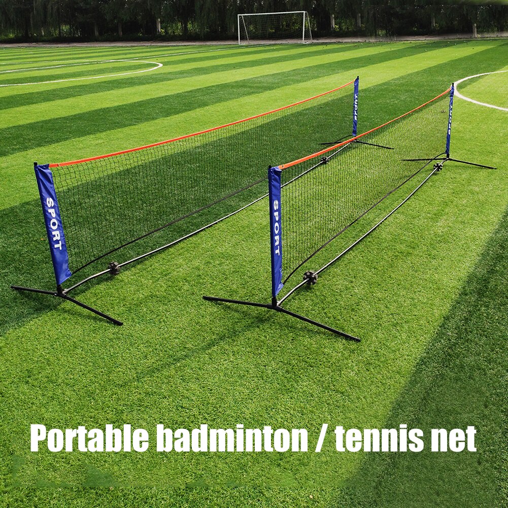 Portable Folding Standard Badminton Net Indoor Outdoor Sports Volleyball Tennis Training Square Nets Mesh