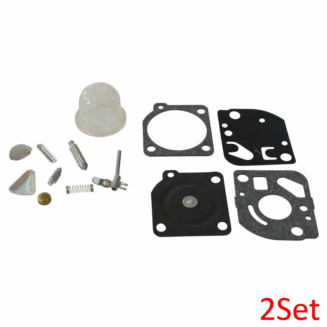Carburetor Rebuild Kit For Zama RB-47 Poulan WeedEater trimmers C1Q-E C1U-W 2Set