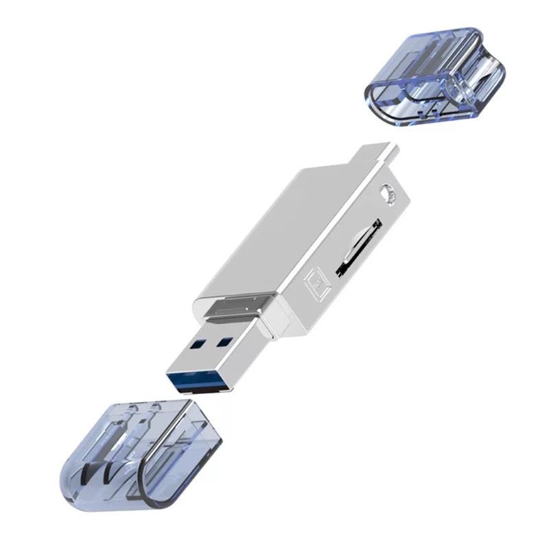 2in1 USB 3.0 Typ C zu Mikro SD TF Speicher Kartenleser für Huawei NM Nano Karte PXPE