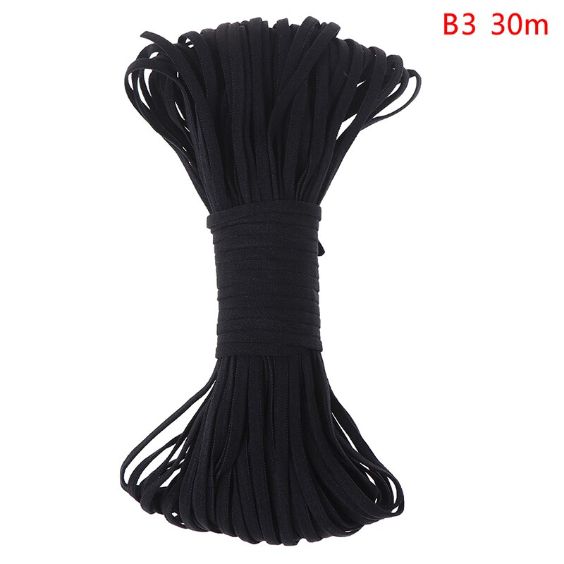 Wit Zwart Dunne Ronde Elastische Bands Elastische Touw Naaien Accessoires: B3