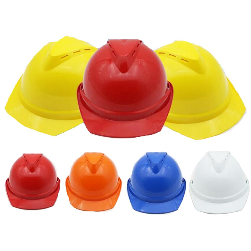 Abs Bescherm Rescue Helm Met Instelknop Veiligheid Harde Hoeden Cap Bouw Werk Beschermende Helmen