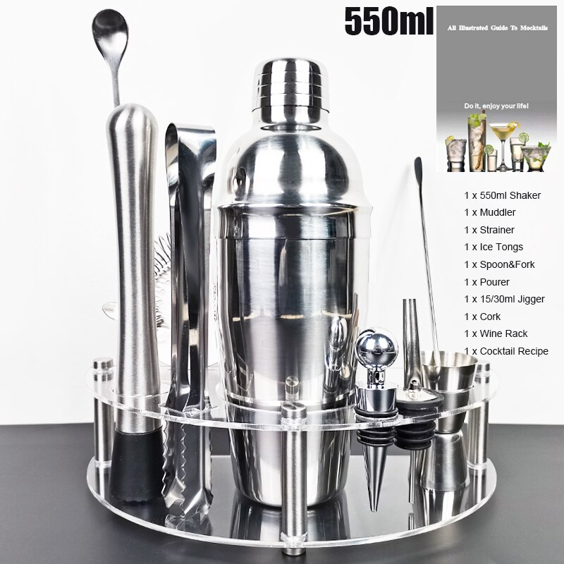 450/550/600/750Ml 1-12 Stuks Rvs Cocktail Shaker B... – Grandado