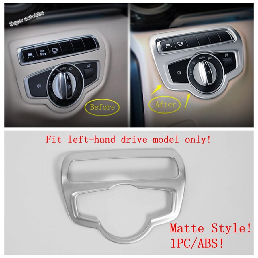 Lapetus matt Innen umrüsten Bausatz Sicherheit Gürtel Schnalle/Tasse Halfter Abdeckung trimmen Für Mercedes-Benz V Klasse V260 w447 - ABS: Modell B