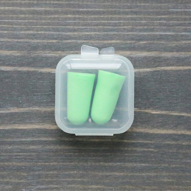 1066 Pajama Ear Plug Sponge Sound Insulation Sleep Men and Women Work Silencer Mute Noise Reduction Anti-Snoring: Green