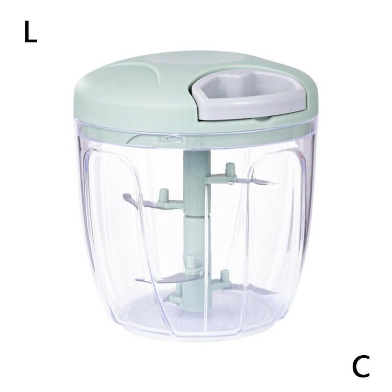 1 Set Manual Fruit Vegetable Meat Chopper Multifunctional Grinder Tools Dumpling Pull Food Shredder Gadget Hand Kitchen Cut K5B7: L / C
