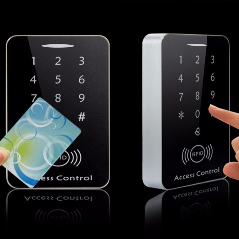 LESHP 125khz RFID teclado sistema de control de acceso teclado digital controlador de bloqueo de puerta RFID lector de tarjetas con 10 Uds TK4100 teclas