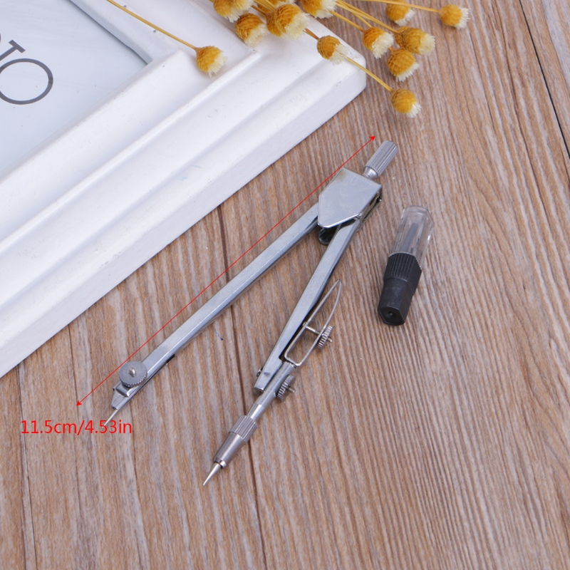 Durable Metal Drafting Tools Drawing Math Compass Set School Supplies Stationery Math Compass