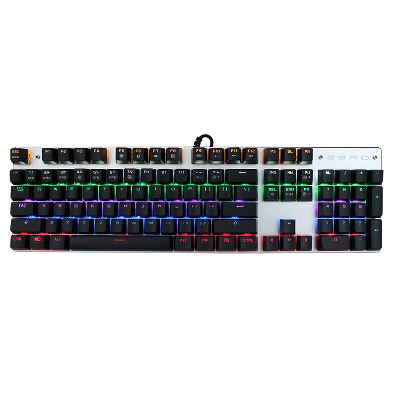 Mechanical Gaming Keyboard Ergonomic LED Backlit 104 Full key USB Wired Keyboard For Gamer Computer Blue/Red/Black switch